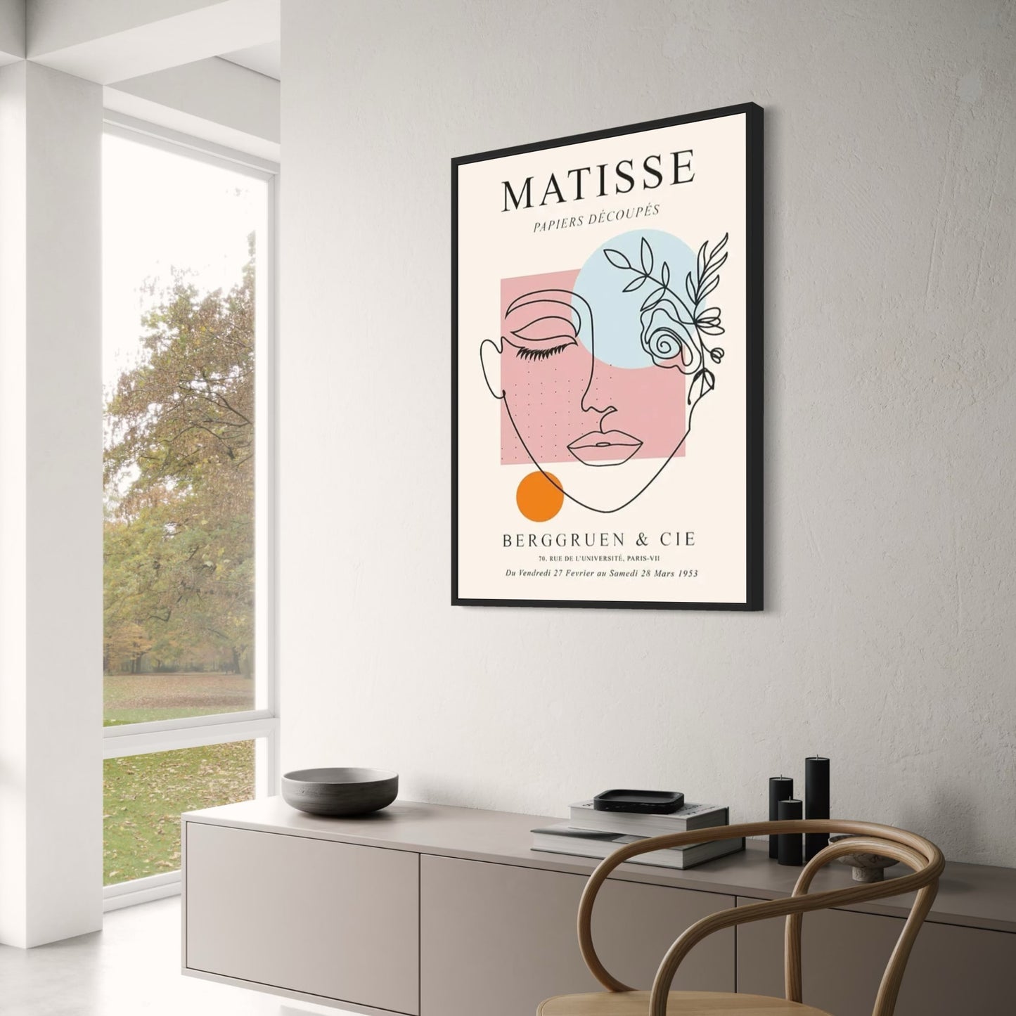 Henry Matisse Poster | Papiers Decoupes Art | Berggruen & Co. | Cut-Outs Collection | Shapes of Serenity