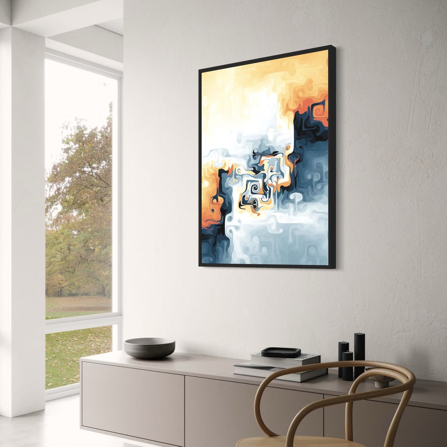 Between Worlds | Abstract Color Contrast