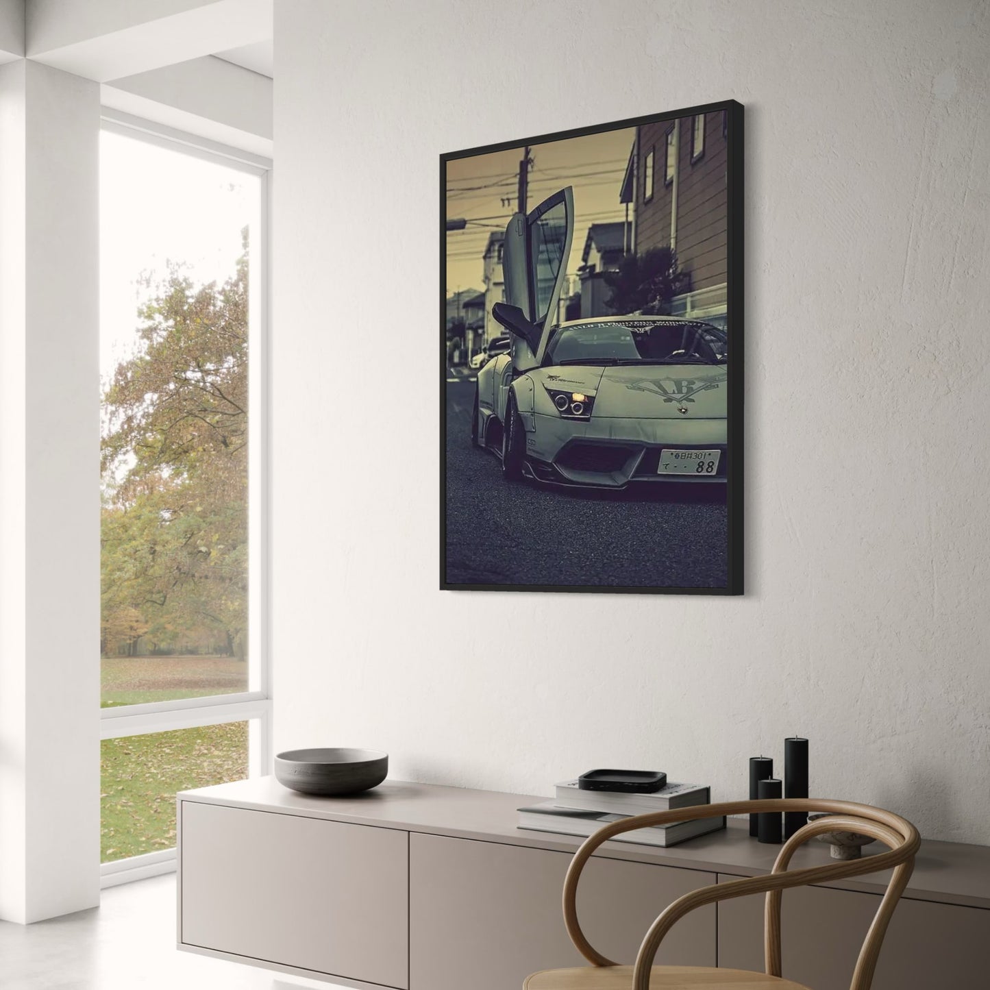 Modern Supercar | Lambo Doors | Urban Evening Mood