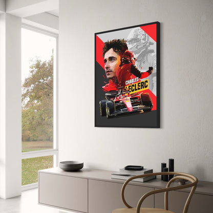 Charles Leclerc F1 Helmet Art