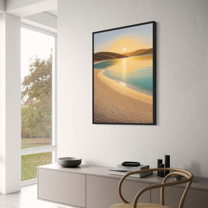 Calm Ocean Scene | Coastal Landscape Art | Wall Decor Poster | Relaxing Seascape | Beach View | Ocean Vibes | Tranquil Water Poster