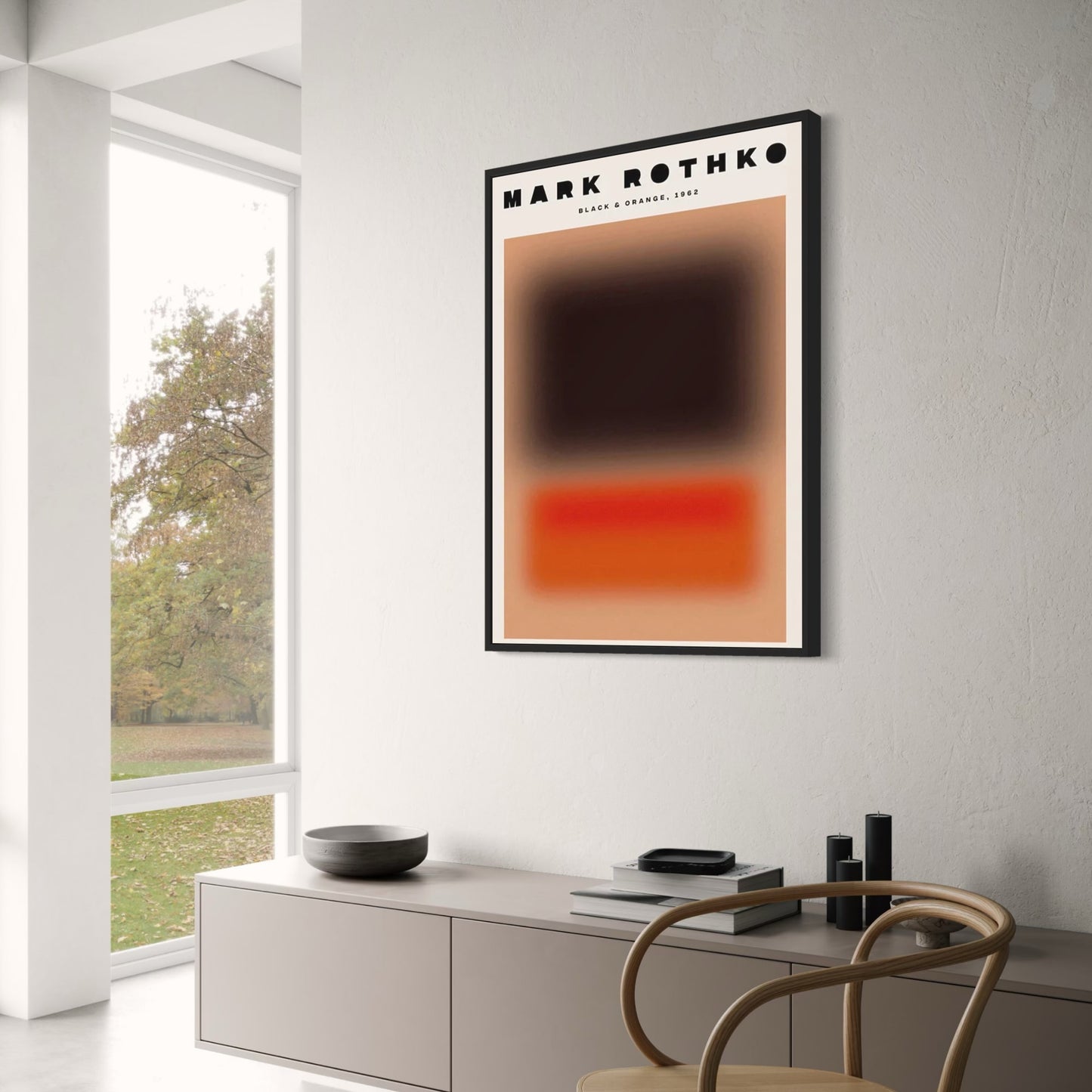 Mark Rothko | Blurred Red & Black Abstract