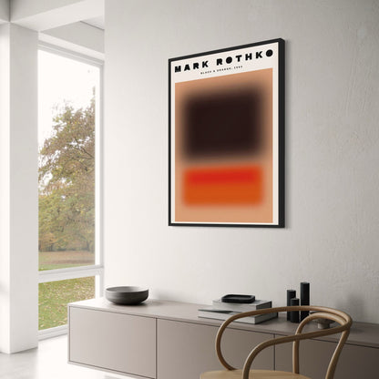 Mark Rothko | Blurred Red & Black Abstract
