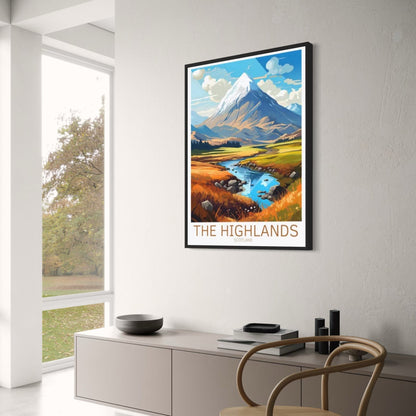 Iconic Scotland | Autumn in The Highlands | Scenic Landscape Poster | Wall Decor | Home Art Display