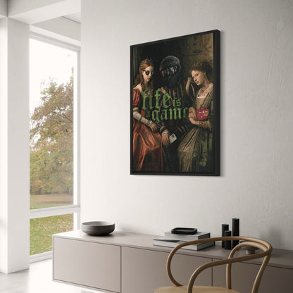 Life Is A Game | Motivational Quote Poster | Wall Art Decor | Inspirational Home & Office Decoration | Premium Quality Print