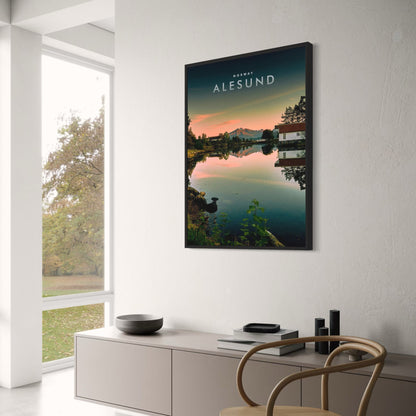 Sunset Reflections | Ålesund Norway | Serene Scandinavian Landscape
