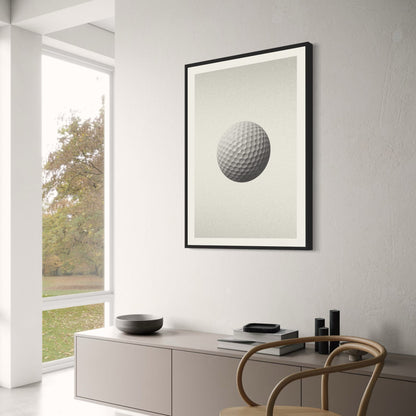 Golf Ball Poster | Celebrating Iconic Golf Legends | Dynamic Artwork of Skill, Passion, and Legacy