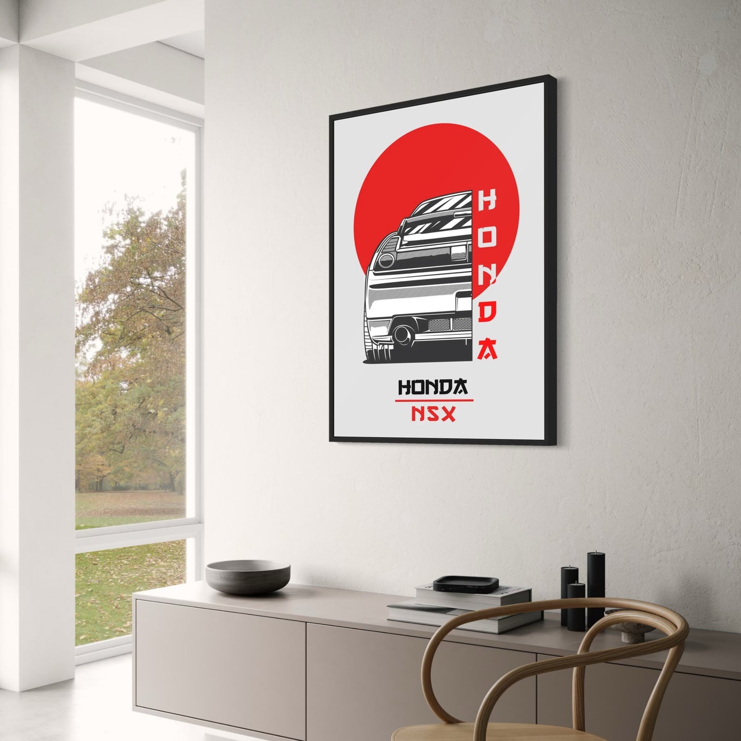 Honda NSX Poster | Japanese Car Artwork | Home & Garden Decor | Automotive Wall Art Print