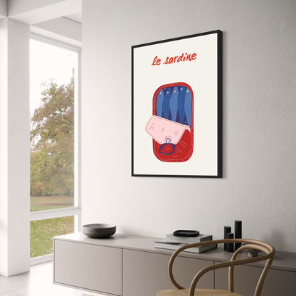 Dual Fish | Modern Marine Life Poster