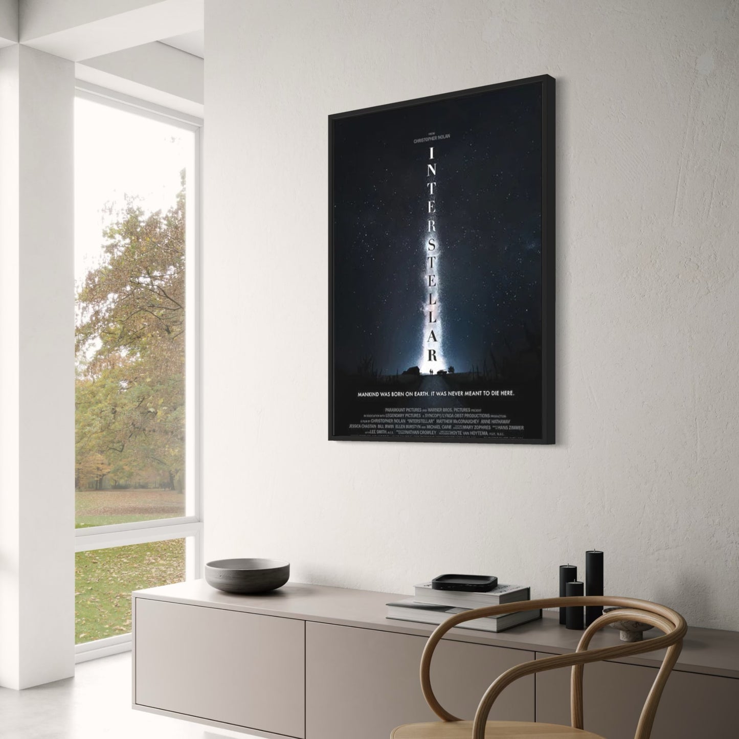 Interstellar Movie Poster | Canvas Painting | Nordic Style Space Sci-Fi | Wall Art | Home Decor