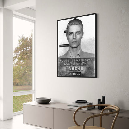 David Bowie | Vintage Mugshot Poster | Home Decor | Iconic Music Art | Wall Art Print