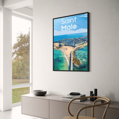 Saint Malo | Celebrating the Beauty of French Coastal Towns | Coastal French Poster | Home Decor Artwork | Scenic Wall Art Decor