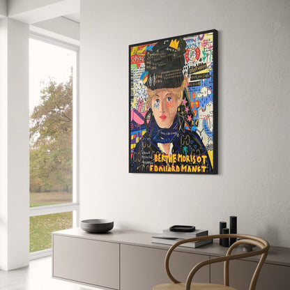 Abstract Street Pop Graffiti Art | Queen of England | Canvas Poster | Wall Art Pictures | Living Room Decor