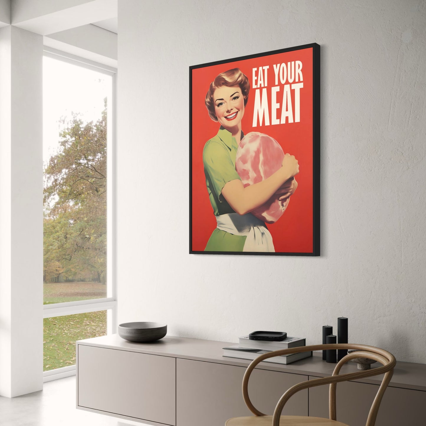 Eat Your Meat | Vintage '70s Retro Decor