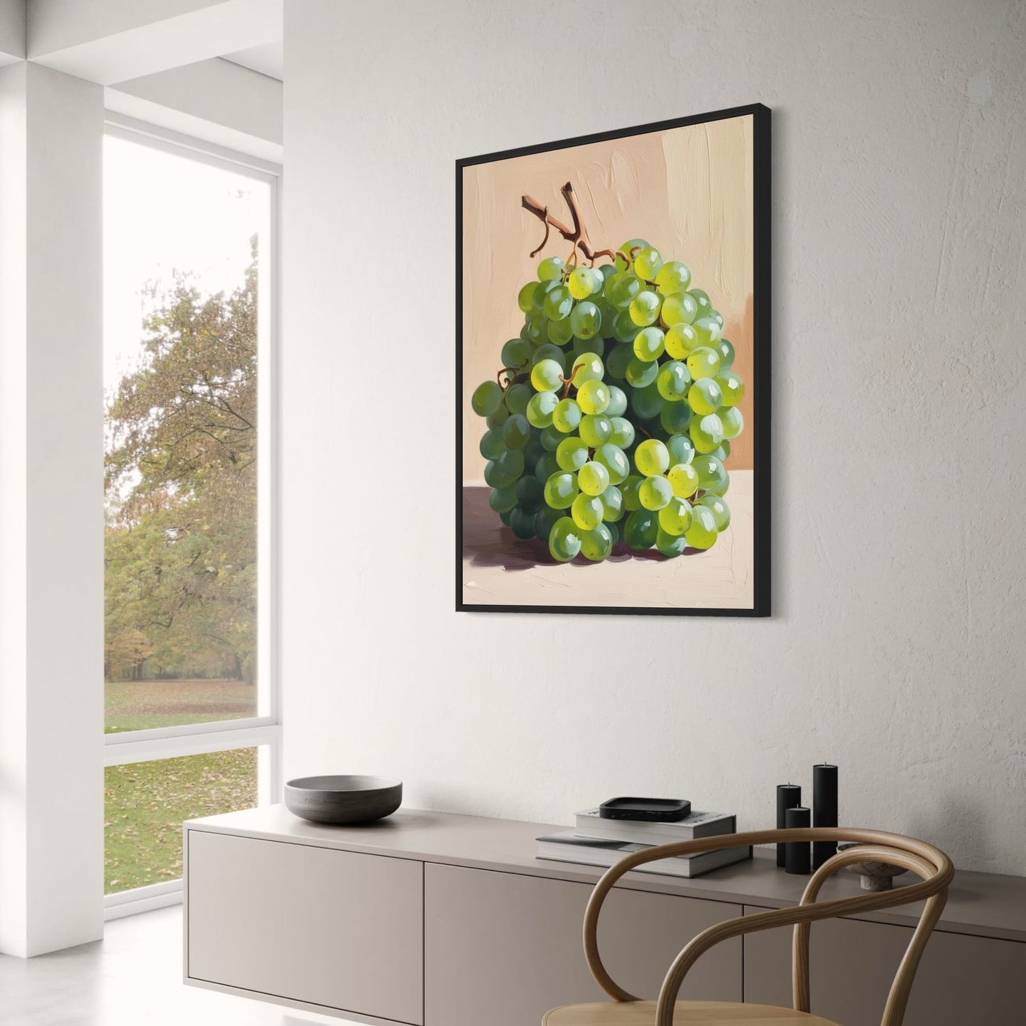 Grapes Still Life | Botanical Kitchen Art