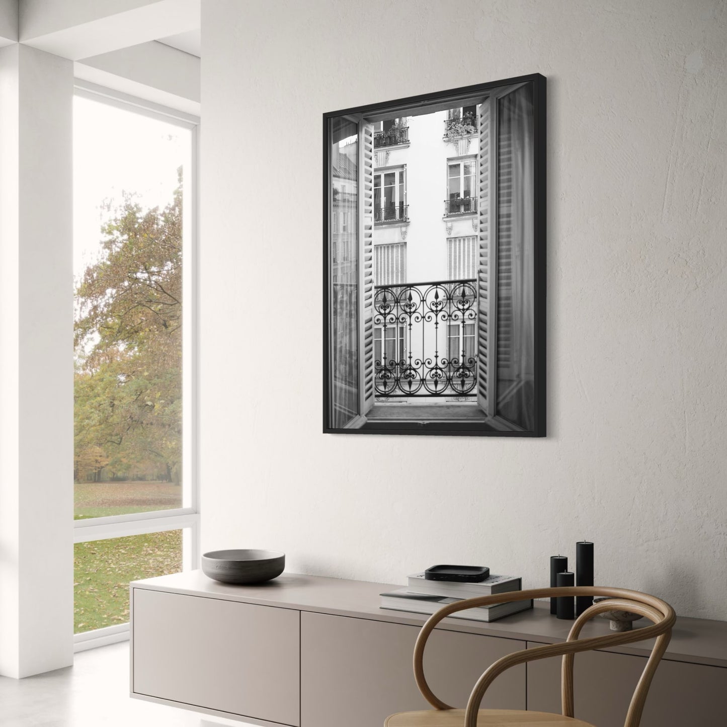 Paris Architectural View | Window Art