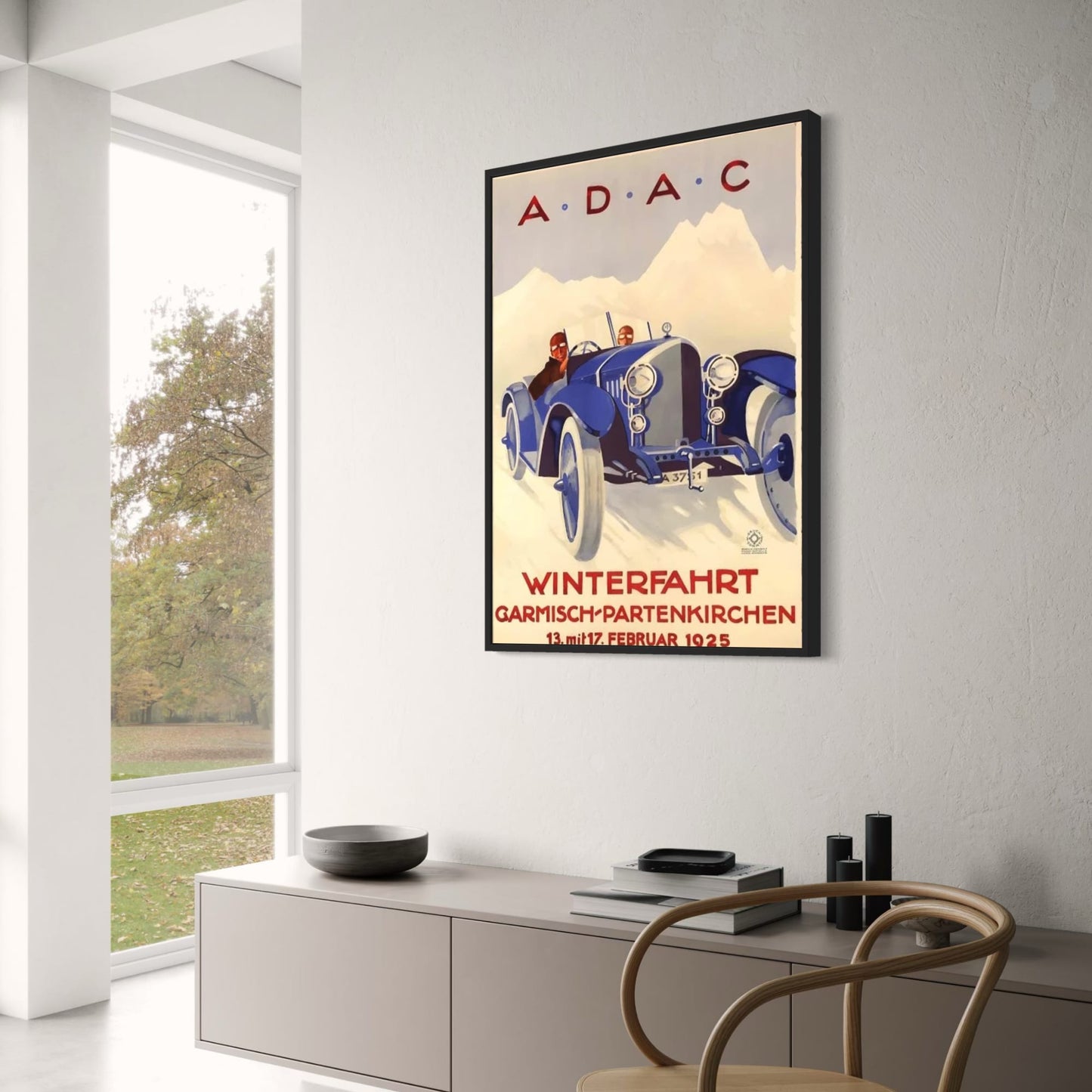 Legendary Motorsports Poster | A.D.A.C. Winterfahrt | Vintage Racing Art | Home Decor | Wall Art for Enthusiasts | Motorsport Memorabilia | Inspirational Racing Poster | High-Quality Print
