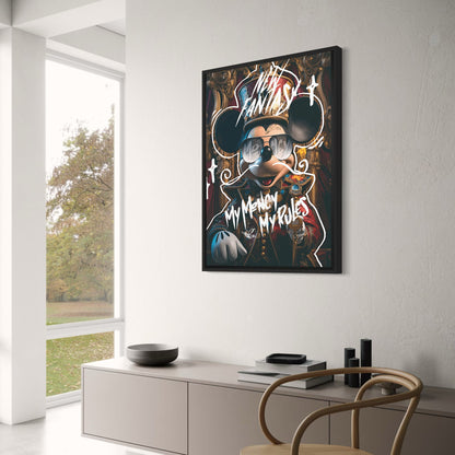 My Money My Rules Art | Motivational Poster | Home Wall Decor | Inspirational Quote | Modern Visual Artwork | Stylish Print | Office | Bedroom Wall Art