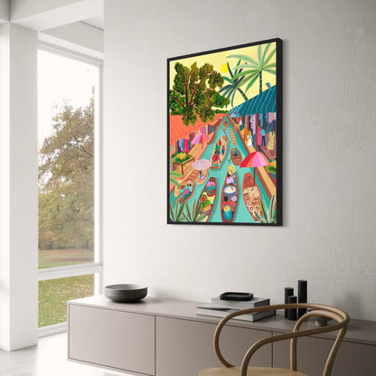 abstract india landscape poster