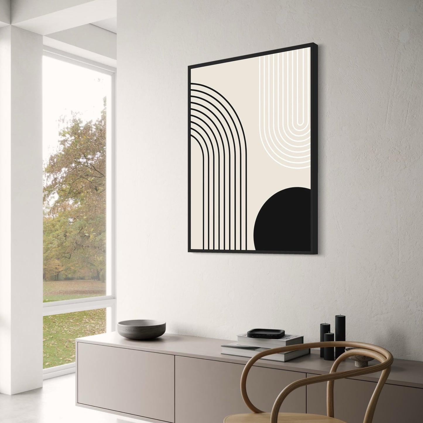 The Geometry of Absence | Abstract Art Print | Modern Minimalist Poster | Home Decor | Wall Art