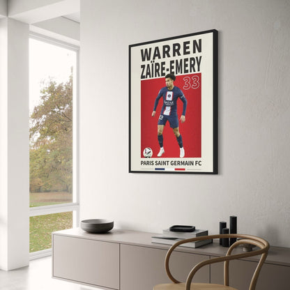Warren Zaire-Emery | Famous Football Players | Soccer Poster | Home Decor