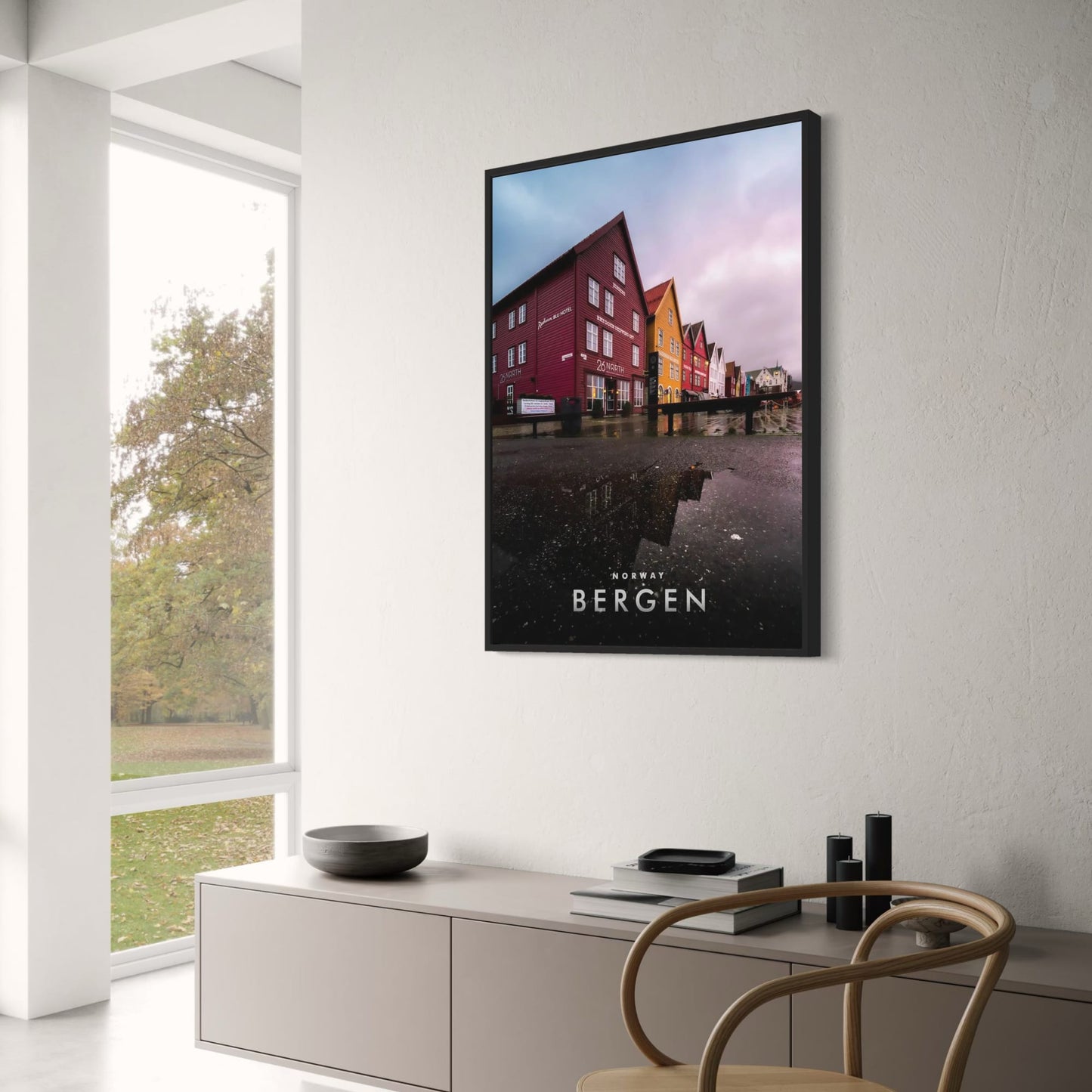 Bryggen Bergen | Rainy Day Nordic Waterfront