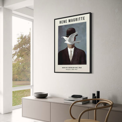 Rene Magritte | Man in a Bowler Hat | Surrealist Artwork