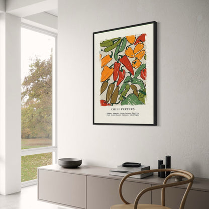 Japanese Hot Chilli | Vibrant Red | Contemporary Decor