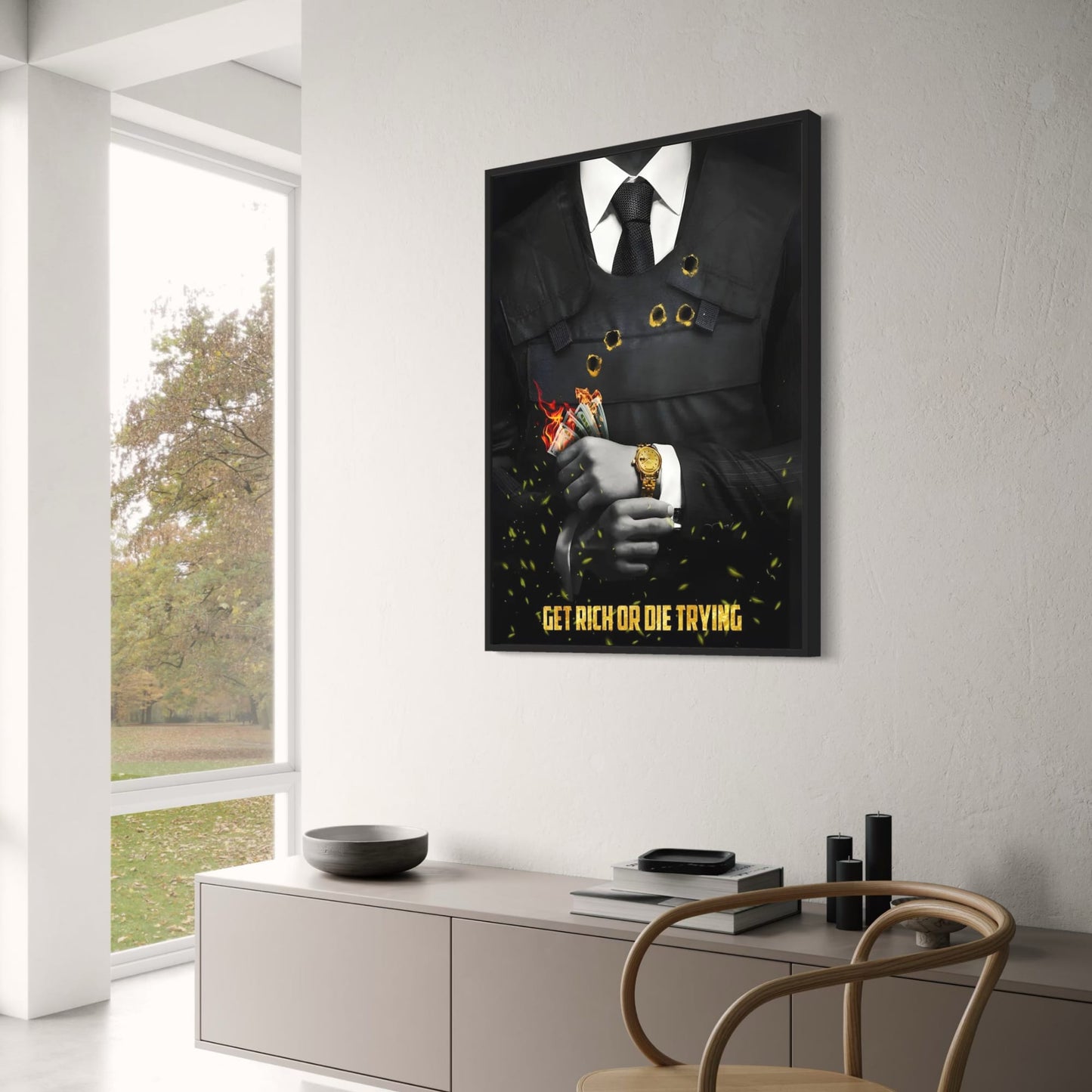 Get Rich or Die Trying | Motivational Artwork