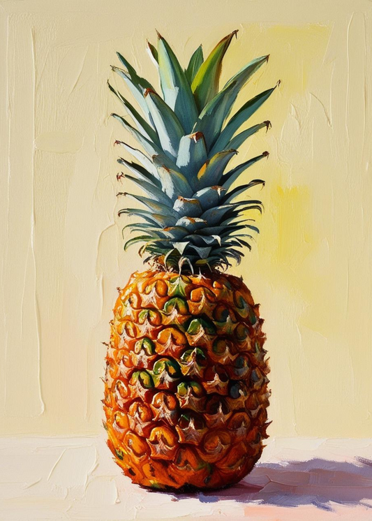 Pineapple Art Print | Colorful Poster | Home Decor | Kitchen Wall Art | Tropical Fruit Design | Modern Interior | Living Room Accent Decor
