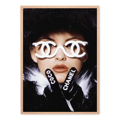 Chic Fashion Decor | Coco Chanel Girl Poster | Elegant Wall Art | Modern Aesthetic | Home & Garden Decor | Stylish Inspiration