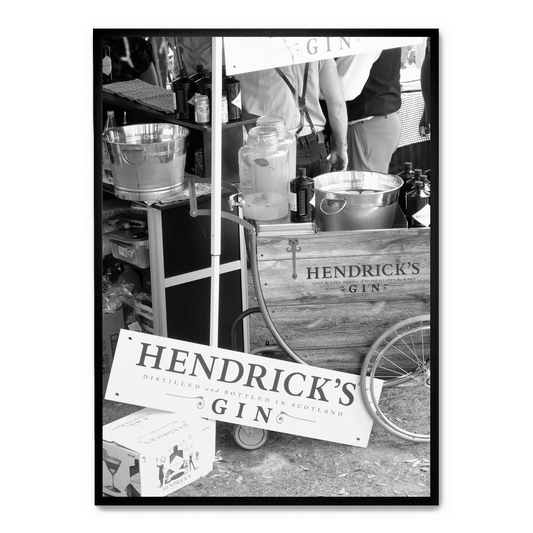 Hendricks Gin Poster | Wall Art | Home Decor | Decorative Print | Vintage Style Artwork | Bar Decor