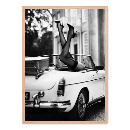High Heels Art Print Poster | Fashionable Car Interior Decor | Stylish Wall Art for Home & Garden Decor