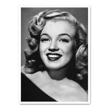 Marilyn Monroe Poster | Iconic Smile | Classic Hollywood Art | Wall Decor | Vintage Glamour | Living Room Decor | Bedroom Decoration | Artistic Gift Idea
