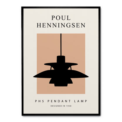 PH 5 Design | Pendant Lamp Art | Modern Decor | Mid-Century Aesthetics | Graphic Poster | Home & Garden Wall Art