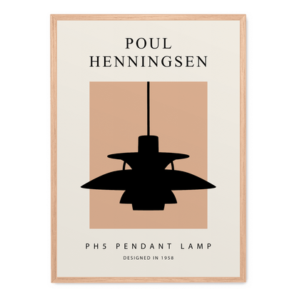 PH 5 Design | Pendant Lamp Art | Modern Decor | Mid-Century Aesthetics | Graphic Poster | Home & Garden Wall Art