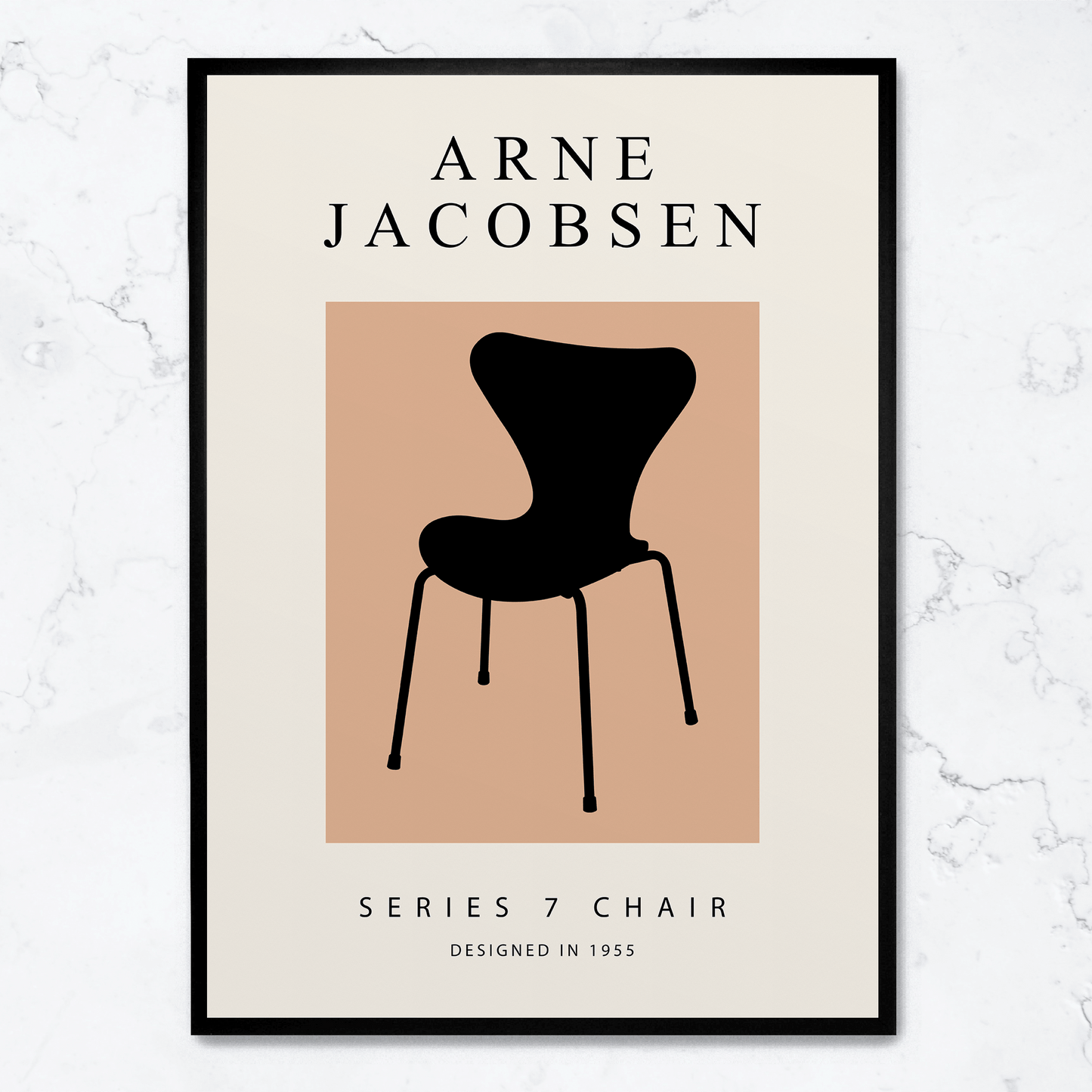 Series 7 Chair | Iconic Design Poster | Mid-Century Modern Artwork | Home & Garden Decor