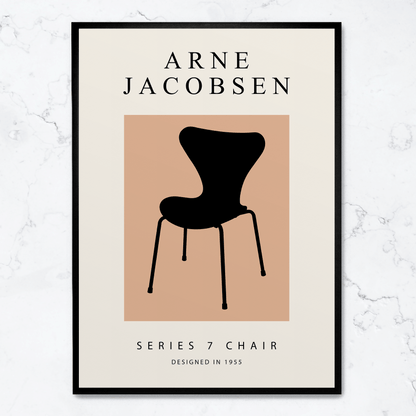 Series 7 Chair | Iconic Design Poster | Mid-Century Modern Artwork | Home & Garden Decor