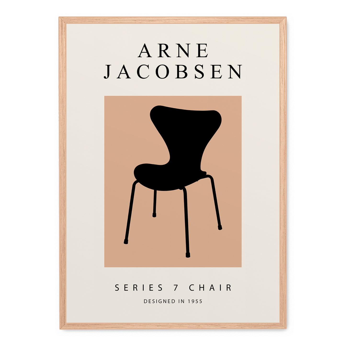 Series 7 Chair | Iconic Design Poster | Mid-Century Modern Artwork | Home & Garden Decor