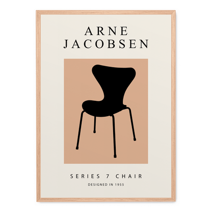 Series 7 Chair | Iconic Design Poster | Mid-Century Modern Artwork | Home & Garden Decor