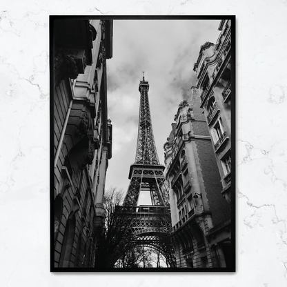 Eiffel Tower Poster | Paris Landmark Art Print | Wall Decor for Home & Garden | Iconic French Architecture