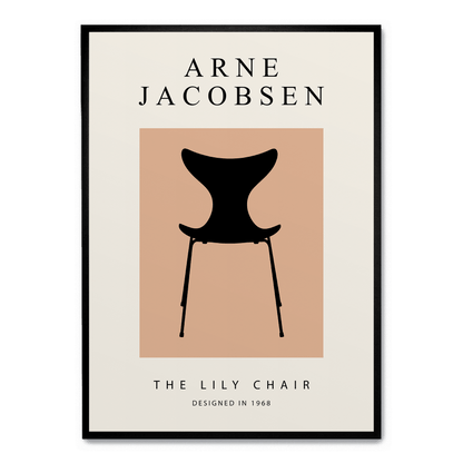 The Lily Chair | Botanical Art | Vintage Style | High-Quality Print | Elegant Floral Poster for Home & Garden Decor