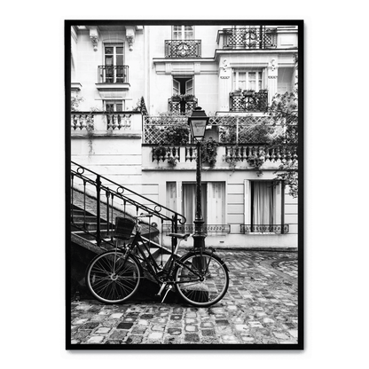 Paris Street Scene Poster | Vintage Art Print | Cityscape Wall Decor | Parisian Aesthetic Decor | Urban Landscape Illustration | Home & Office Art | Elegant City View Poster
