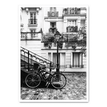 Paris Street Scene Poster | Vintage Art Print | Cityscape Wall Decor | Parisian Aesthetic Decor | Urban Landscape Illustration | Home & Office Art | Elegant City View Poster
