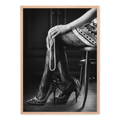 Elegant Woman in High Heels | Fashion Art Print Poster | Chic Wall Decor | Modern Home Design