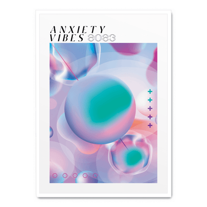 Anxiety Vibes | Modern Abstract Poster | Home Decor Artwork | Mental Health Art Print