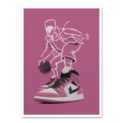 Nike Air Jordan Berry Poster | Limited Edition | Wall Art for Home & Garden Decor | Vivid Colors | Basketball Enthusiast Gift
