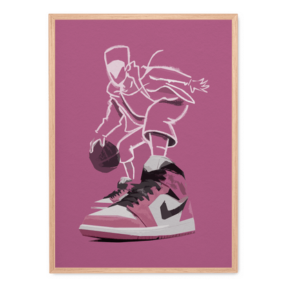Nike Air Jordan Berry Poster | Limited Edition | Wall Art for Home & Garden Decor | Vivid Colors | Basketball Enthusiast Gift