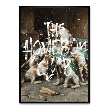 The Homeboy Club | Modern Wall Art | Poster | Rustic Design | Home & Garden Decor | Visual Artwork | Unframed Print
