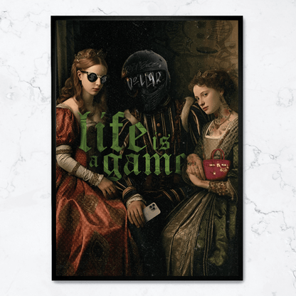 Life Is A Game | Motivational Quote Poster | Wall Art Decor | Inspirational Home & Office Decoration | Premium Quality Print
